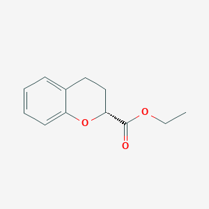 molecular formula C12H14O3 B11897746 (R)-Ethyl chroman-2-carboxylate CAS No. 137590-28-4