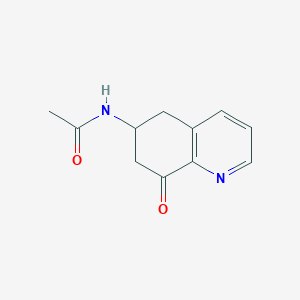 molecular formula C11H12N2O2 B11897784 N-(8-Oxo-5,6,7,8-tetrahydroquinolin-6-yl)acetamide CAS No. 62140-84-5