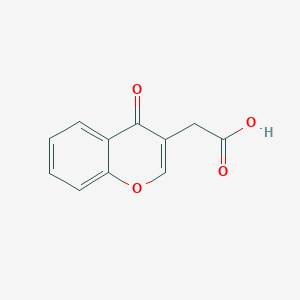 molecular formula C11H8O4 B11897804 (4-Oxo-4H-1-benzopyran-3-yl)acetic acid CAS No. 50878-09-6