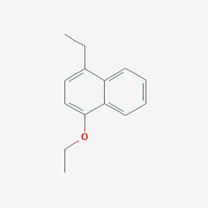 molecular formula C14H16O B11897925 1-Ethoxy-4-ethylnaphthalene 