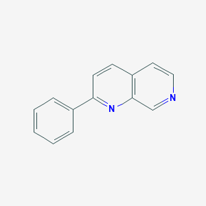 molecular formula C14H10N2 B11897936 2-Phenyl-1,7-naphthyridine CAS No. 61327-60-4