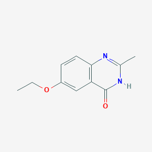molecular formula C11H12N2O2 B11897937 6-Ethoxy-2-methylquinazolin-4(3H)-one 