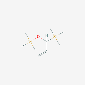 molecular formula C9H22OSi2 B11897981 Trimethyl{1-[(trimethylsilyl)oxy]prop-2-en-1-yl}silane CAS No. 66662-17-7