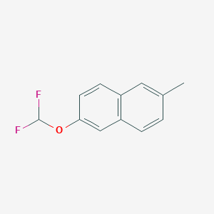 molecular formula C12H10F2O B11898001 2-(Difluoromethoxy)-6-methylnaphthalene 