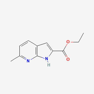 molecular formula C11H12N2O2 B11898034 Ethyl 6-methyl-1H-pyrrolo[2,3-b]pyridine-2-carboxylate 
