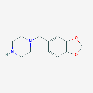 molecular formula C12H16N2O2 B118981 1-Piperonylpiperazine CAS No. 32231-06-4
