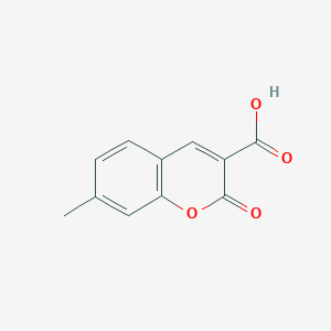molecular formula C11H8O4 B11898195 7-Methyl-2-oxo-2H-chromene-3-carboxylic acid 