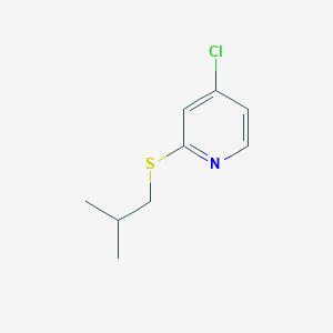 molecular formula C9H12ClNS B11898223 4-Chloro-2-(isobutylthio)pyridine CAS No. 1346707-26-3