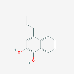 molecular formula C13H14O2 B11898247 4-Propylnaphthalene-1,2-diol 