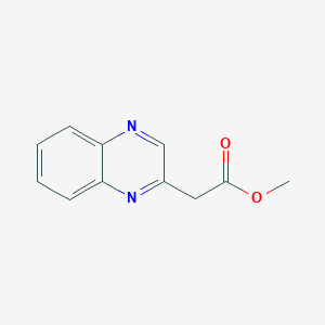 molecular formula C11H10N2O2 B11898296 Methyl 2-(quinoxalin-2-YL)acetate 