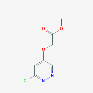 molecular formula C7H7ClN2O3 B11898307 Methyl 2-((6-chloropyridazin-4-yl)oxy)acetate CAS No. 1346691-35-7