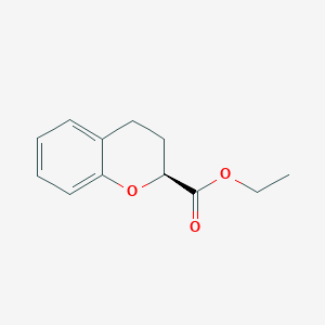 molecular formula C12H14O3 B11898453 (S)-Ethyl chroman-2-carboxylate 