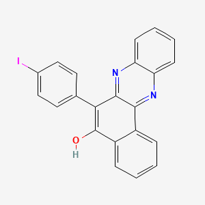 molecular formula C22H13IN2O B1189852 6-(4-Iodophenyl)benzo[a]phenazin-5-ol 
