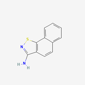 molecular formula C11H8N2S B11898571 Naphtho[2,1-d]isothiazol-3-amine CAS No. 64757-77-3