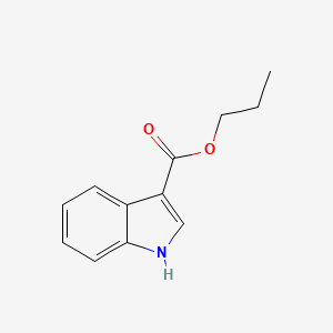molecular formula C12H13NO2 B11898595 propyl 1H-indole-3-carboxylate CAS No. 61698-91-7