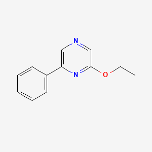 molecular formula C12H12N2O B11898602 2-Ethoxy-6-phenylpyrazine CAS No. 1333222-36-8