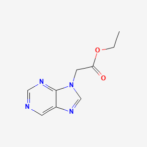 molecular formula C9H10N4O2 B11898604 Ethyl 2-purin-9-ylacetate CAS No. 55175-34-3
