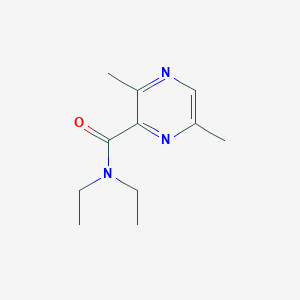 molecular formula C11H17N3O B11898699 N,N-Diethyl-3,6-dimethylpyrazine-2-carboxamide 