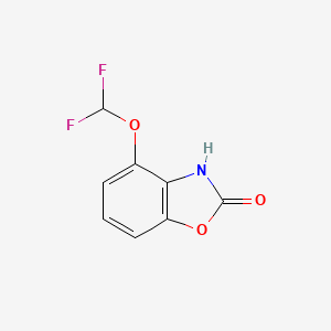 molecular formula C8H5F2NO3 B11898751 4-(Difluoromethoxy)benzo[d]oxazol-2-ol 