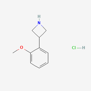 molecular formula C10H14ClNO B11898809 3-(2-Methoxyphenyl)azetidine hydrochloride 
