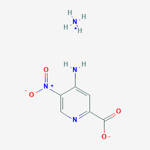 molecular formula C6H8N4O4 B11898882 Ammonium 4-amino-5-nitropicolinate CAS No. 850544-20-6