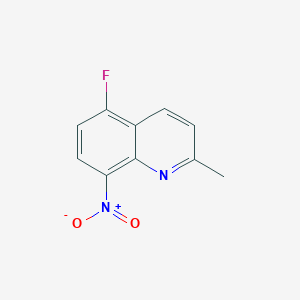 molecular formula C10H7FN2O2 B11899004 5-Fluoro-2-methyl-8-nitroquinoline 