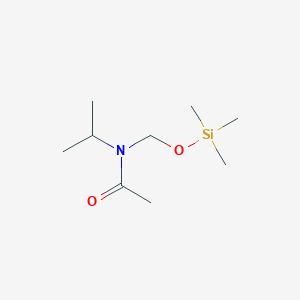 molecular formula C9H21NO2Si B11899009 N-(Propan-2-yl)-N-{[(trimethylsilyl)oxy]methyl}acetamide CAS No. 88237-56-3