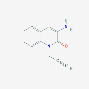 molecular formula C12H10N2O B11899054 3-Amino-1-(prop-2-yn-1-yl)quinolin-2(1H)-one 
