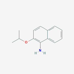 molecular formula C13H15NO B11899087 2-Isopropoxynaphthalen-1-amine 