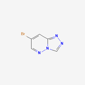 molecular formula C5H3BrN4 B11899181 7-Bromo-[1,2,4]triazolo[4,3-b]pyridazine 