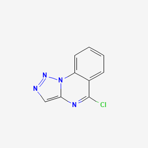 molecular formula C9H5ClN4 B11899237 5-Chloro-[1,2,3]triazolo[1,5-a]quinazoline 
