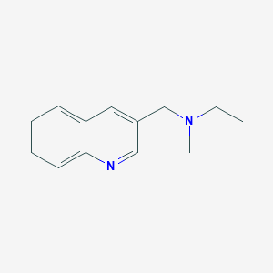 molecular formula C13H16N2 B11899284 N-Methyl-N-(quinolin-3-ylmethyl)ethanamine 