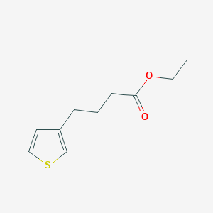molecular formula C10H14O2S B11899299 Ethyl 4-(thiophen-3-yl)butanoate CAS No. 26420-07-5