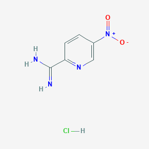 molecular formula C6H7ClN4O2 B11899411 5-Nitropicolinimidamide hydrochloride CAS No. 1179361-37-5