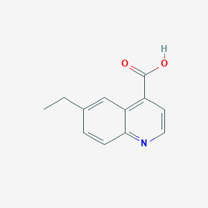 molecular formula C12H11NO2 B11899471 6-Ethylquinoline-4-carboxylic acid 