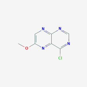 molecular formula C7H5ClN4O B11899632 4-Chloro-6-methoxypteridine 