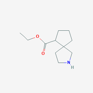 molecular formula C11H19NO2 B11899645 Ethyl 2-azaspiro[4.4]nonane-6-carboxylate 