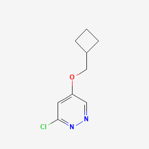 molecular formula C9H11ClN2O B11899760 3-Chloro-5-(cyclobutylmethoxy)pyridazine CAS No. 1346691-29-9