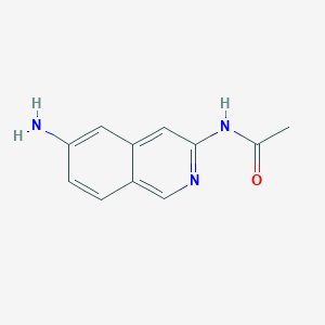 molecular formula C11H11N3O B11899790 N-(6-Aminoisoquinolin-3-yl)acetamide CAS No. 918811-44-6