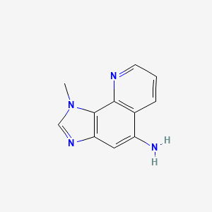 molecular formula C11H10N4 B11899821 1-Methyl-1H-imidazo[4,5-h]quinolin-5-amine 