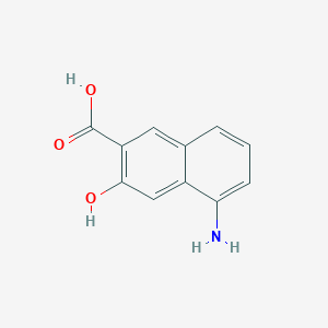 molecular formula C11H9NO3 B11899850 5-Amino-3-hydroxy-2-naphthoic acid 