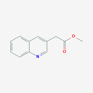 molecular formula C12H11NO2 B11899851 Methyl 2-(quinolin-3-yl)acetate CAS No. 847458-93-9
