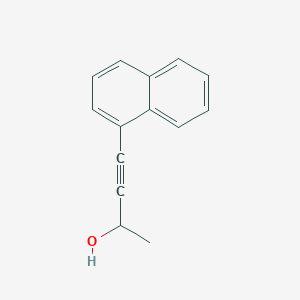 molecular formula C14H12O B11899870 3-Butyn-2-ol, 4-(1-naphthalenyl)- CAS No. 830329-26-5