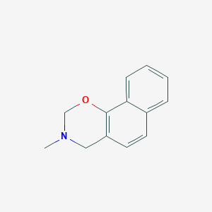 molecular formula C13H13NO B11899882 3-Methyl-3,4-dihydro-2h-naphtho[2,1-e][1,3]oxazine CAS No. 6625-51-0
