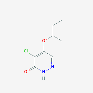molecular formula C8H11ClN2O2 B11899968 5-(sec-Butoxy)-4-chloropyridazin-3(2H)-one CAS No. 1346697-47-9