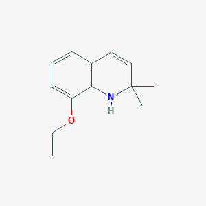 molecular formula C13H17NO B11899995 8-Ethoxy-2,2-dimethyl-1,2-dihydroquinoline 