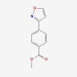 molecular formula C11H9NO3 B11900009 Methyl 4-(isoxazol-3-yl)benzoate 