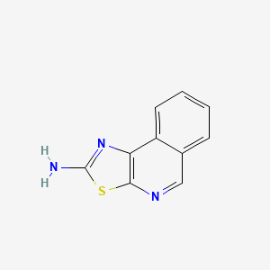 molecular formula C10H7N3S B11900049 Thiazolo[5,4-c]isoquinolin-2-amine 