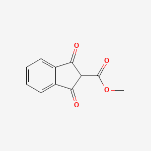 molecular formula C11H8O4 B11900074 Methyl 1,3-dioxo-2,3-dihydro-1H-indene-2-carboxylate 
