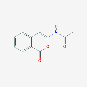 molecular formula C11H9NO3 B11900096 N-(1-oxo-1H-isochromen-3-yl)acetamide CAS No. 28519-73-5